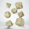 Elvish Jumbo 7er-Würfelset (Schimmernd Beige & Kupfer)