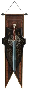 Herr der Ringe Museum Collection Replik Stich Schwert (Blaue Klinge)