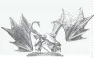Dungeons & Dragons Nolzur's Marvelous Miniatures Miniatur unbemalt Junger Saphirdrache 20 cm