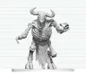 Dungeons & Dragons Nolzur's Marvelous Miniatures Miniatur unbemalt Minotaurus Skelett 17 cm