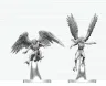 Dungeons & Dragons Nolzur's Marvelous Miniatures Miniatur unbemalt Harpyien 17 cm