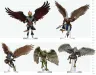 D&D Icons of the Realms Minifiguren Aarakocra-Schwarm 20 cm