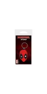 Marvel Comics Gummi-Schlüsselanhänger Deadpool Face 6 cm