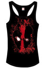 Deadpool Girlie Tank Top Bloody Eyes