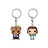 Die Schöne und das Biest POP! Vinyl Schlüsselanhänger 2er-Pack Belle & Beast 4 cm 