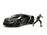 Marvel Diecast Modell 1/24 Black Panther & 2017 Lykan Hypersport