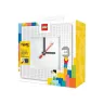 Lego Wanduhr Time by IQHK Weiß