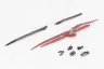 Kotobukiya M.S.G. Zubehör-Set für Plastic Model Kits Virtuous Style 15 Silhouette Sword Deep Red Ver. 14 cm
