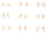 Megami Device M.S.G 09 Zubehör Set 1/1 Hand Set Skin Color A