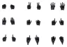 Megami Device M.S.G. Zubehör-Set für Plastic Model Kits 1/1 09 Hand Set Skin Color Black