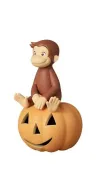 Coco, der neugierige Affe UDF Minifigur mit Kürbis 6 cm