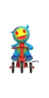 Mummy Boy Super Cycles Actionfigur Mummy Boy (Blue with Red Trike) 13 cm