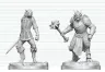 Dungeons & Dragons Nolzur's Marvelous Miniatures Miniatur unbemalt Drachengeborener Paladin & Drachengeborener Knappe 14 cm