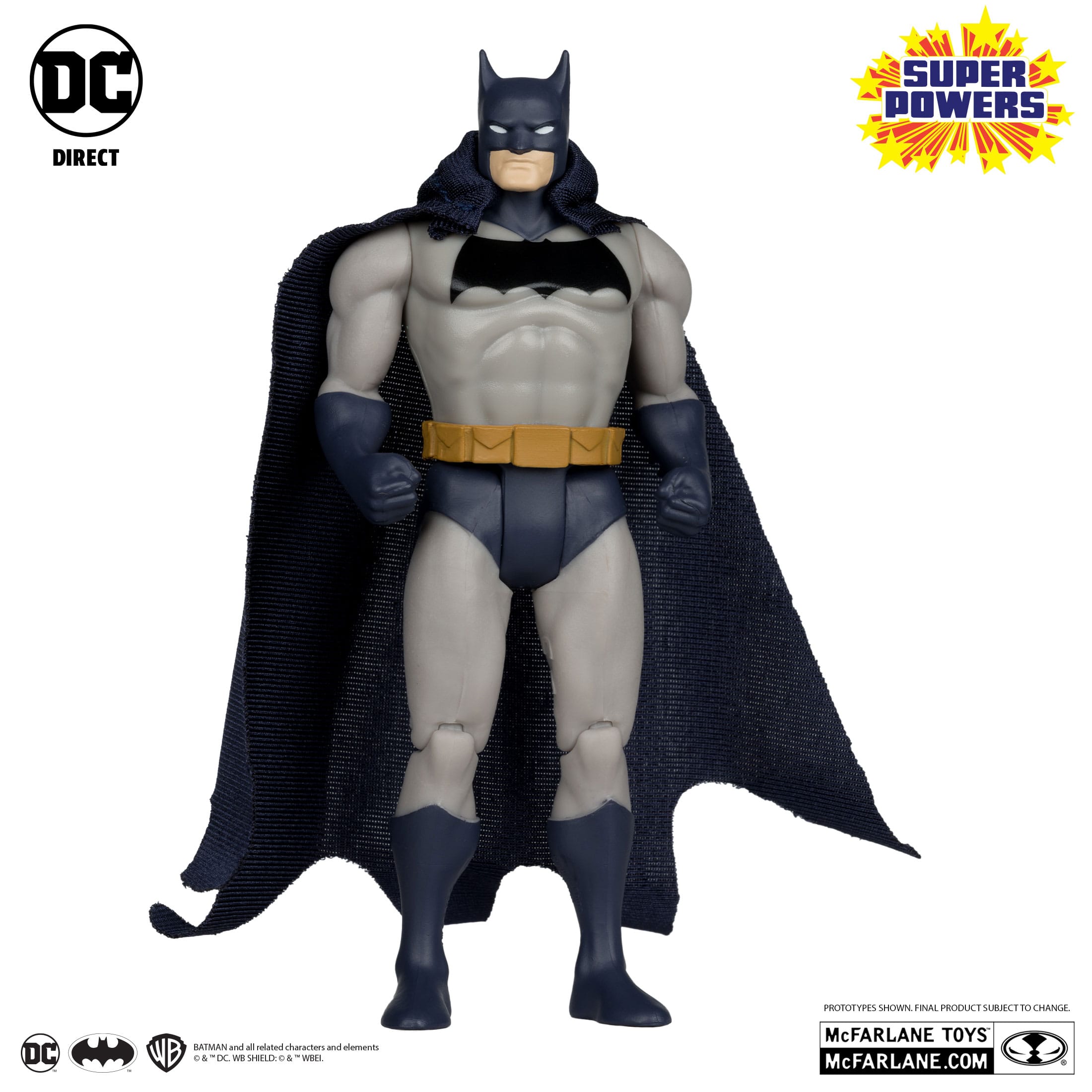 DC Comics Batman, action figure deluxe da 10 cm con armatura trasformante